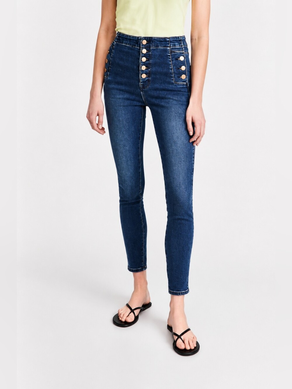 J Brand 25 Natasha Sky High Skinny In Moxie Jean 25